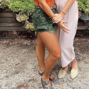 Free people camo shorts